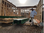 Stage 14: Timber Structure, Steel Posts & Steel Beams